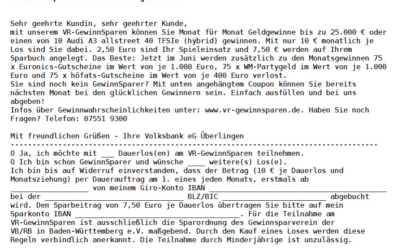 Unfinanz 07/2026: VR-GewinnSparen